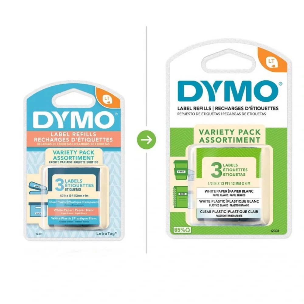 Brand new, unused Dymo LetraTag Labels 3 pack